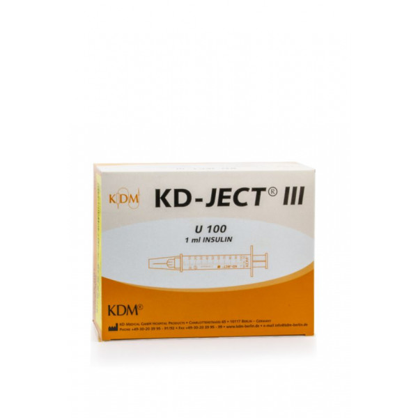 KD-JECT® INSULIN SYRINGE 1ML SINGLE-USE SYRINGE + NEEDLE Material Fungible
